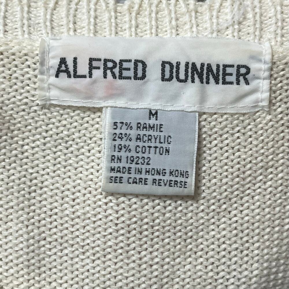 Vtg 90s Knit Cardigan Sweater SS Medium Floral Embroidery Cottagecore Grannycore - Picture 5 of 6